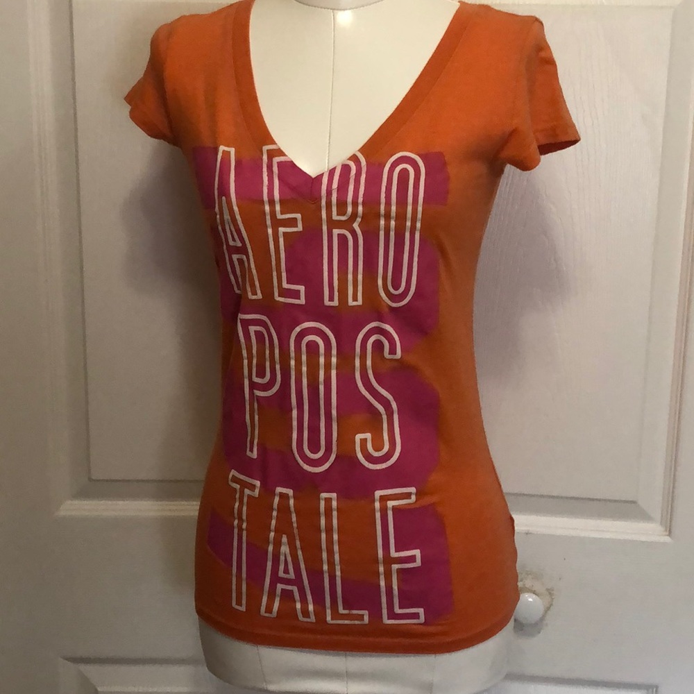 GUC AEROPOSTALE PINK & ORANGE T-SHIRT